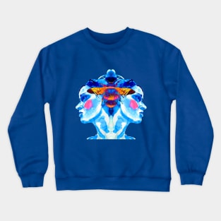 Watercolor girl Crewneck Sweatshirt